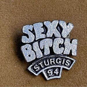 Sturgis Motorcycles “Sexy B ‘94” Lapel Pin Pewter
